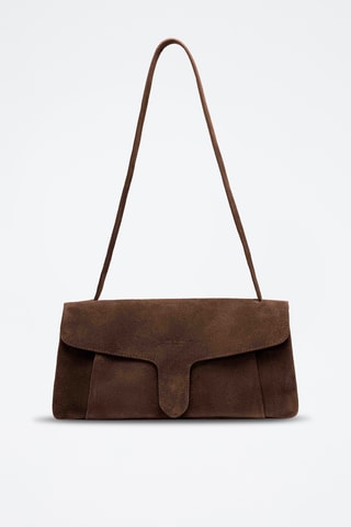 Sac porté épaule en cuir Solsice - Marron