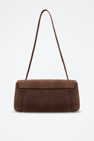Sac porté épaule en cuir Solsice - Marron