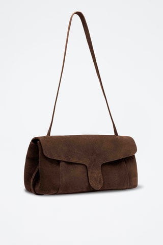 Sac porté épaule en cuir Solsice - Marron