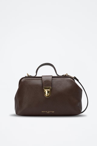 Sac bandoulière en cuir Swan - Marron