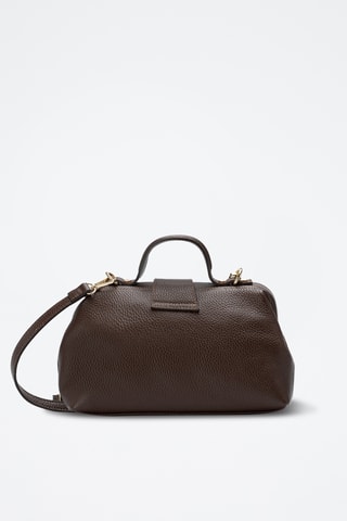 Sac bandoulière en cuir Swan - Marron