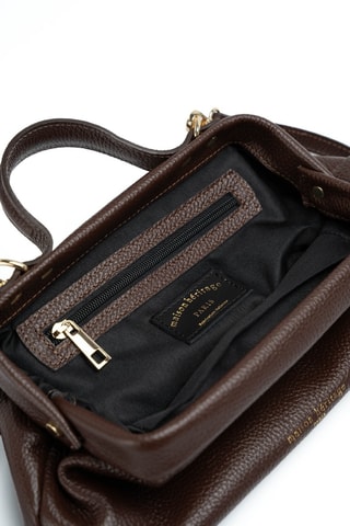 Sac bandoulière en cuir Swan - Marron