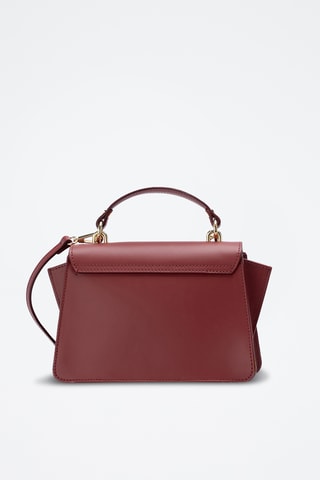 Sac à main en cuir Solis - Bordeaux
