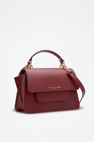 Sac à main en cuir Solis - Bordeaux