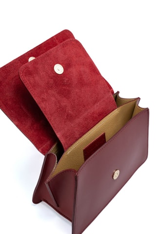 Sac à main en cuir Solis - Bordeaux