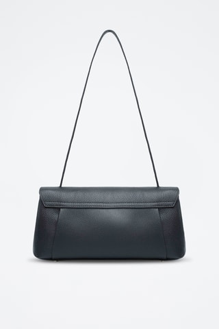 Sac porté épaule en cuir Solsice - Noir
