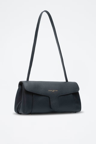 Sac porté épaule en cuir Solsice - Noir