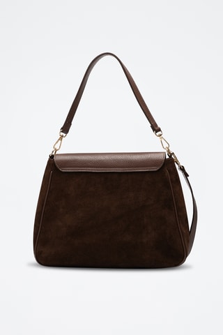 Sac porté épaule en cuir Kona - Marron