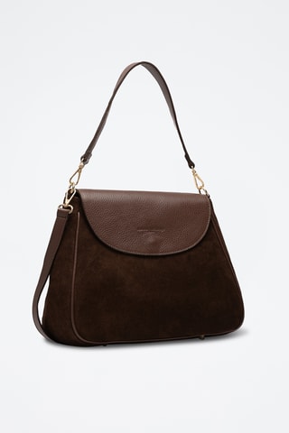 Sac porté épaule en cuir Kona - Marron