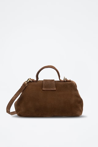Sac bandoulière en cuir Swan - Marron