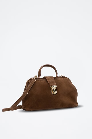 Sac bandoulière en cuir Swan - Marron