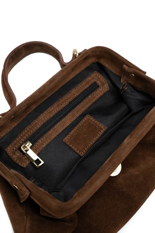Sac bandoulière en cuir Swan - Marron