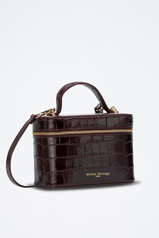 Sac bandoulière en cuir Bora - Bordeaux