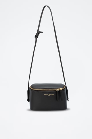 Sac bandoulière en cuir Hazan - Marron