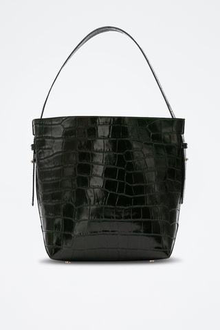 Sac seau en cuir Orne - Vert foncé