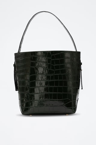 Sac seau en cuir Orne - Vert foncé