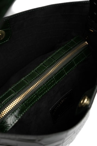 Sac seau en cuir Orne - Vert foncé