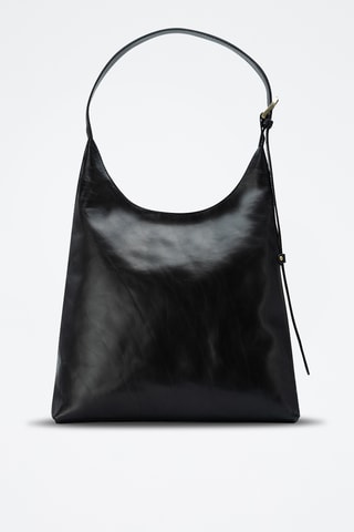 Sac porté épaule en cuir Kirai - Noir