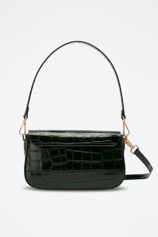 Sac bandoulière en cuir Davina - Vert foncé