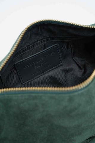 Sac à main en cuir suède Nuvola - Vert foncé