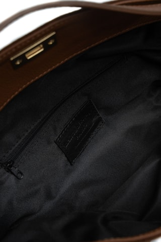 Sac porté épaule en cuir suède Mini Nej - Camel