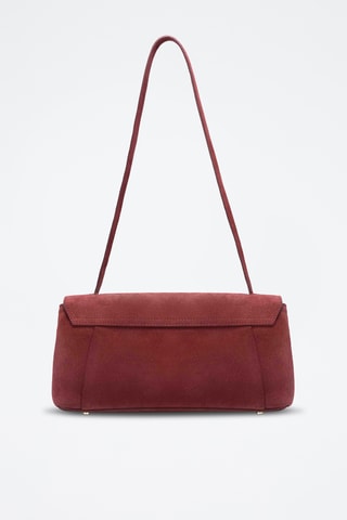 Sac porté épaule en cuir Solsice - Bordeaux
