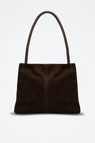 Cabas en cuir suède Helva - Marron