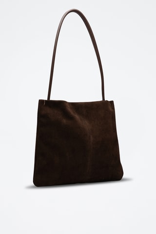 Cabas en cuir suède Helva - Marron