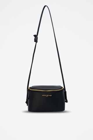 Sac bandoulière en cuir Hazan - Noir