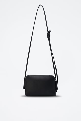 Sac bandoulière en cuir Hazan - Noir