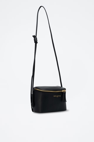 Sac bandoulière en cuir Hazan - Noir