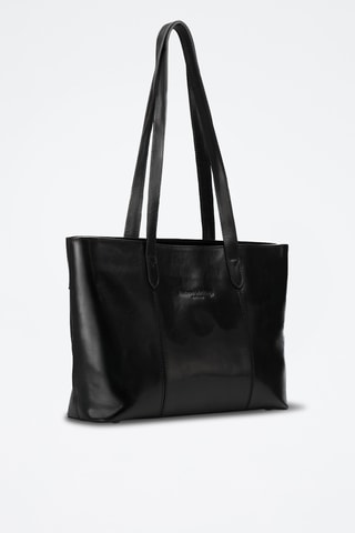 Cabas en cuir Cleria - Noir