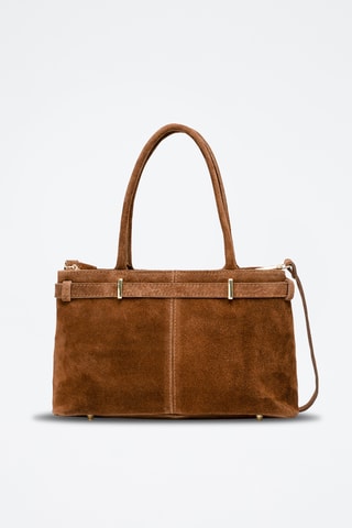 Sac à main en cuir suède Norea - Camel