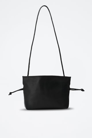 Sac bandoulière en cuir Haukea - Noir