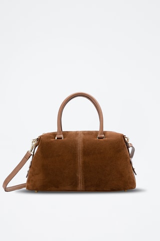 Sac à main en cuir suède Stilla - Camel