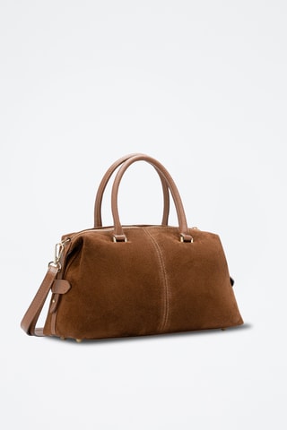 Sac à main en cuir suède Stilla - Camel