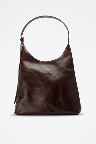 Sac porté épaule en cuir Kirai - Marron