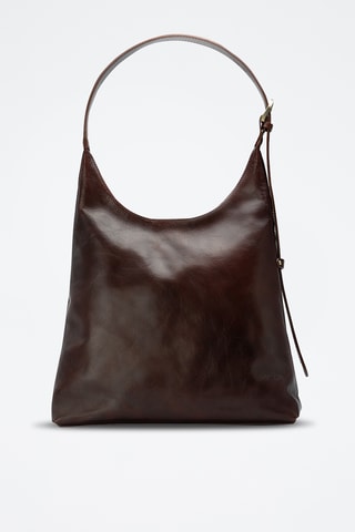 Sac porté épaule en cuir Kirai - Marron