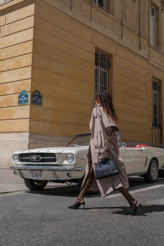 Sac à main en cuir Liana - Noir