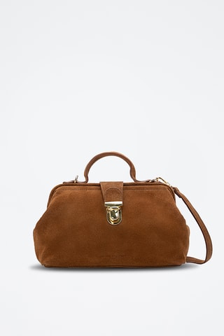 Sac bandoulière en cuir Swan - Camel