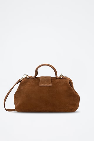 Sac bandoulière en cuir Swan - Camel