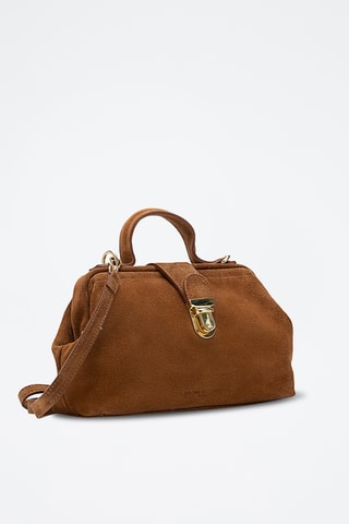 Sac bandoulière en cuir Swan - Camel