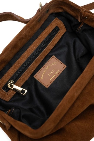 Sac bandoulière en cuir Swan - Camel