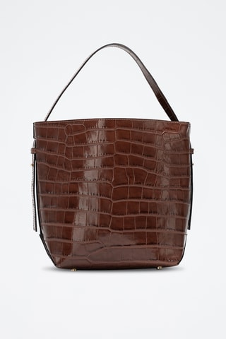 Sac seau en cuir Orne - Marron