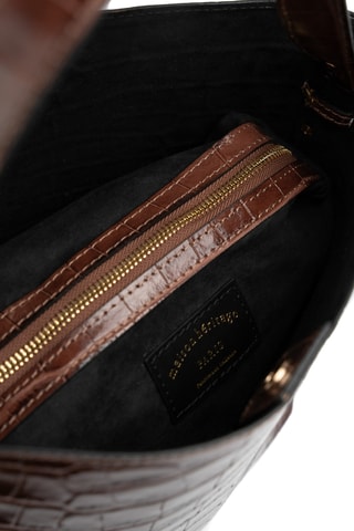 Sac seau en cuir Orne - Marron