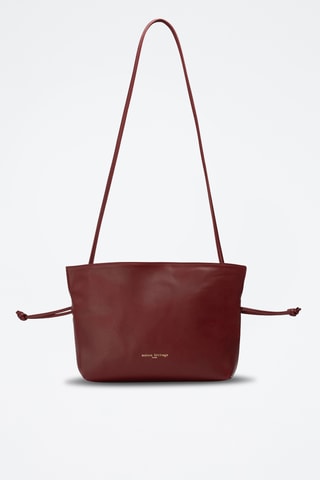 Sac bandoulière en cuir Haukea - Bordeaux