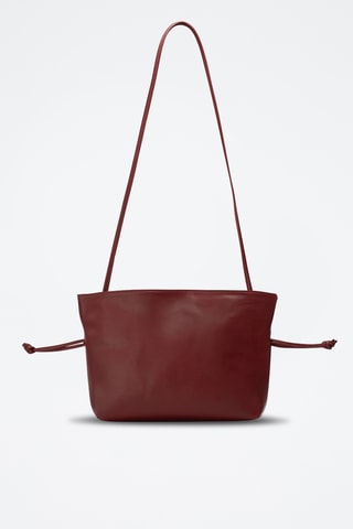 Sac bandoulière en cuir Haukea - Bordeaux