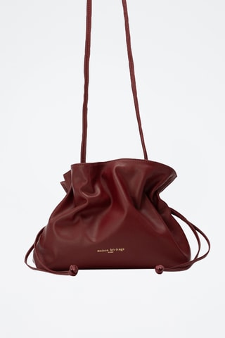 Sac bandoulière en cuir Haukea - Bordeaux