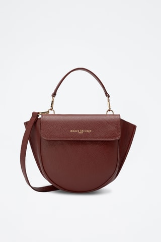 Sac bandoulière en cuir Vielti - Bordeaux