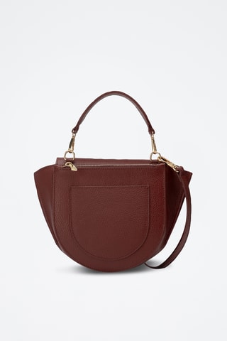 Sac bandoulière en cuir Vielti - Bordeaux